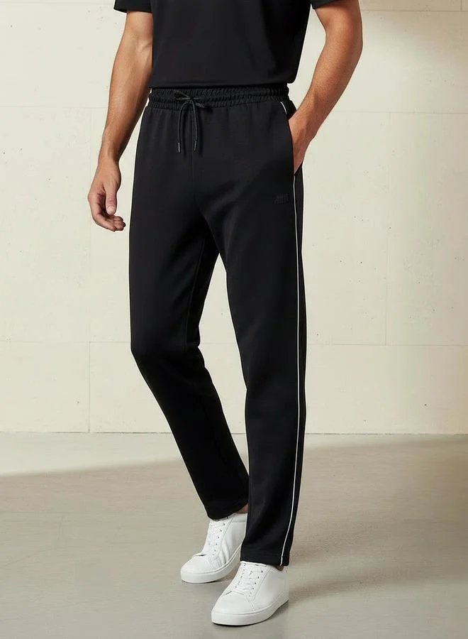 Kappa Men Regular Fit Joggers with 2 Way Stretch